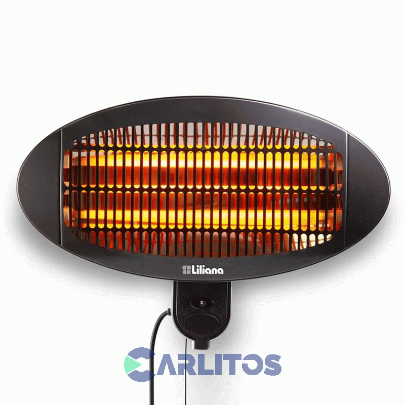 Calefactor Eléctrico Infrarrojo LIiliana 2000 Watts De Pared Ccipar2000
