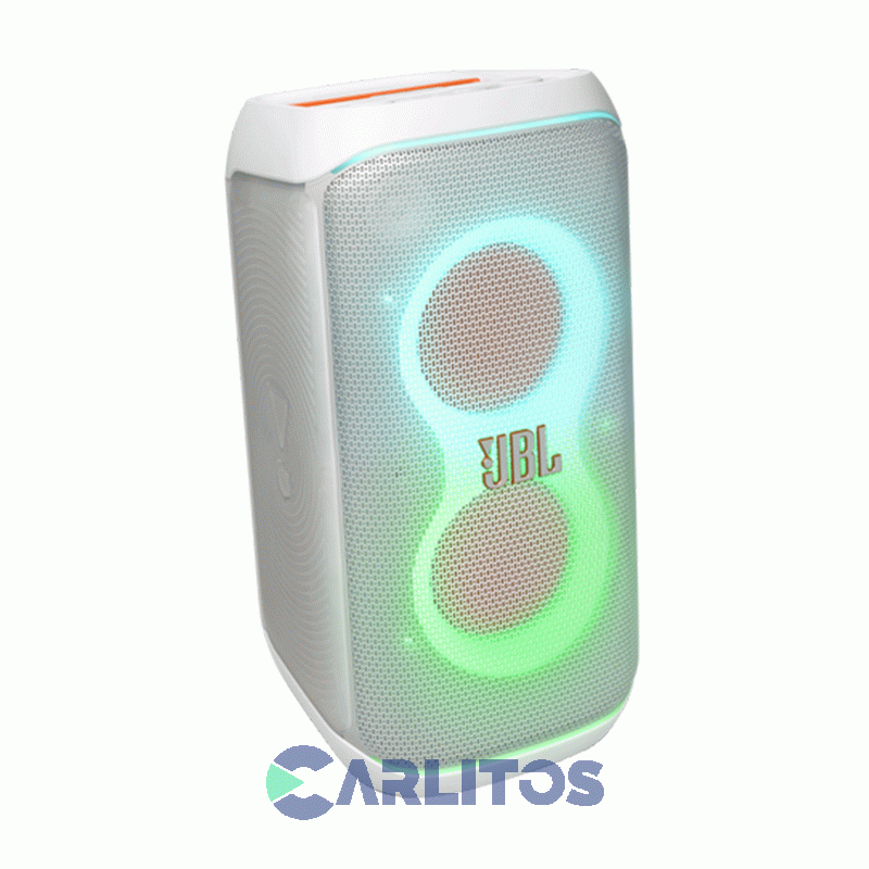 Parlante Torre Jbl Con Bluetooth Y Bateria 160 Watts Rms Partybox Club 120sw Blanco