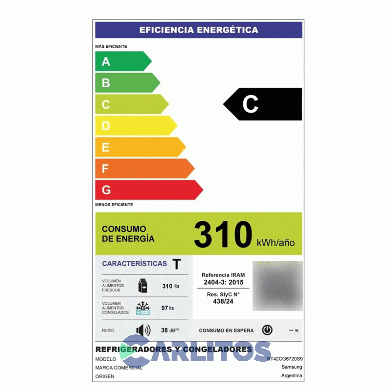 Heladera No Frost Samsung Inverter 407 Litros Acero Inoxidable Rt42cg6720s9b3