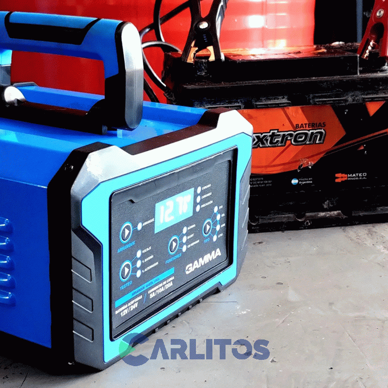 Cagador Y Arrancador  Automatico De Bateria Gamma 12v/24v G2711ar