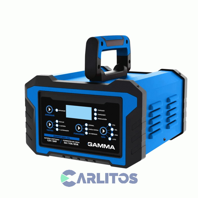 Cagador Y Arrancador  Automatico De Bateria Gamma 12v/24v G2711ar