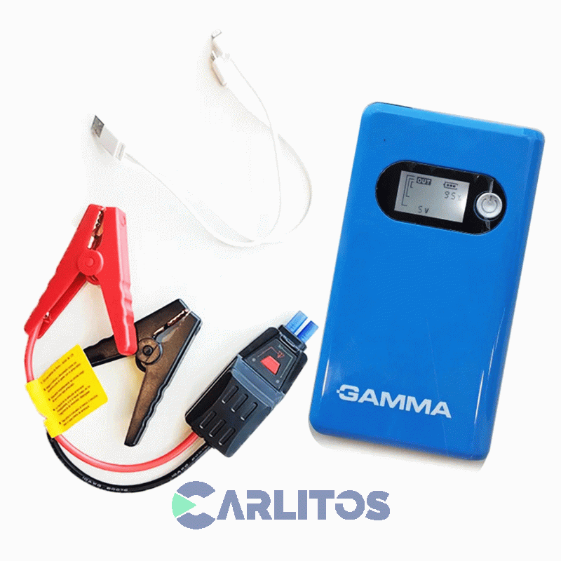 Cargador Y Arrancador  Automatico De Bateria Gamma 5v/2a-8a G2714ar