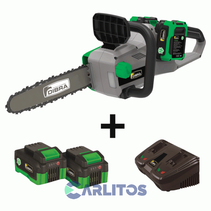Motosierra Inalambrica Dibra 2 x 20 V Espada 40 Cm Tt-bcs4016-c