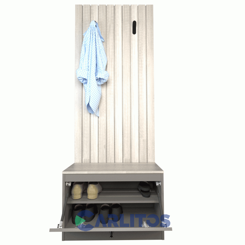 Botinero Recibidor 0.64 Mts Tables Cod: 4018-Ncg Nevado-Gris