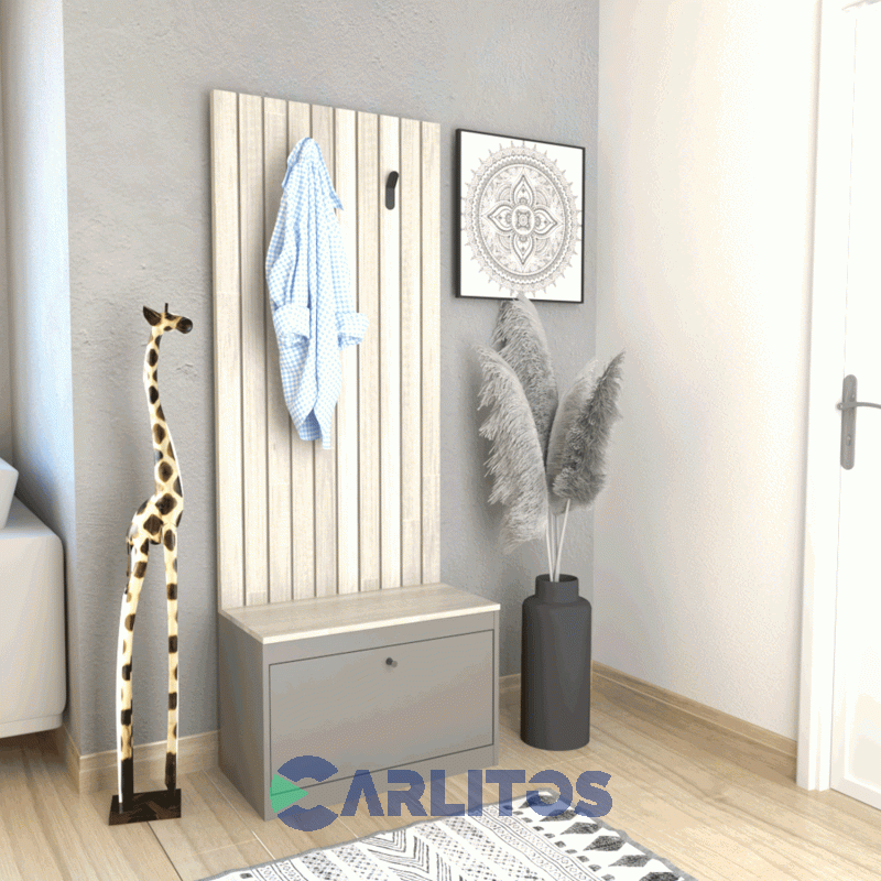 Botinero Recibidor 0.64 Mts Tables Cod: 4018-Ncg Nevado-Gris