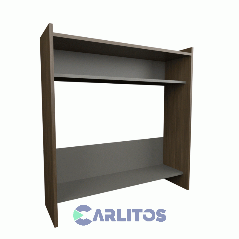 Recibidor Abierto 0.92 Mts Linea Home Tables Cod: 1405-Cng Nogal-Gris