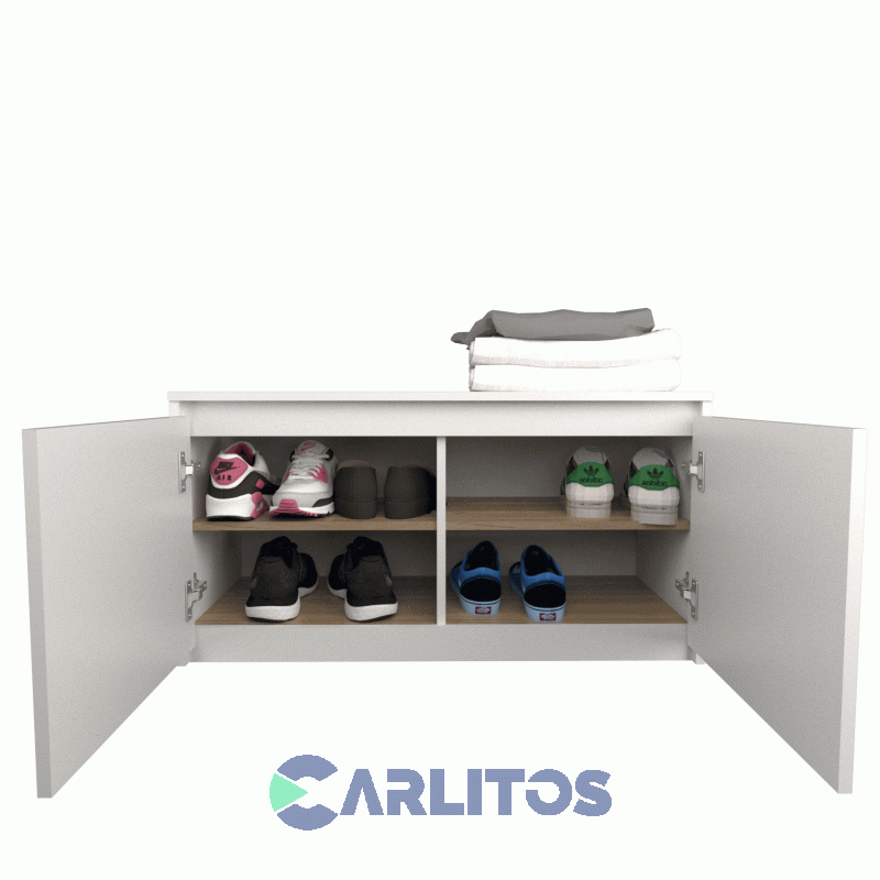 Zapatero 0.90 Mts 2 Puertas Linea Home Tables Cod: 6463 Coe Olmo Finlandes-Everest