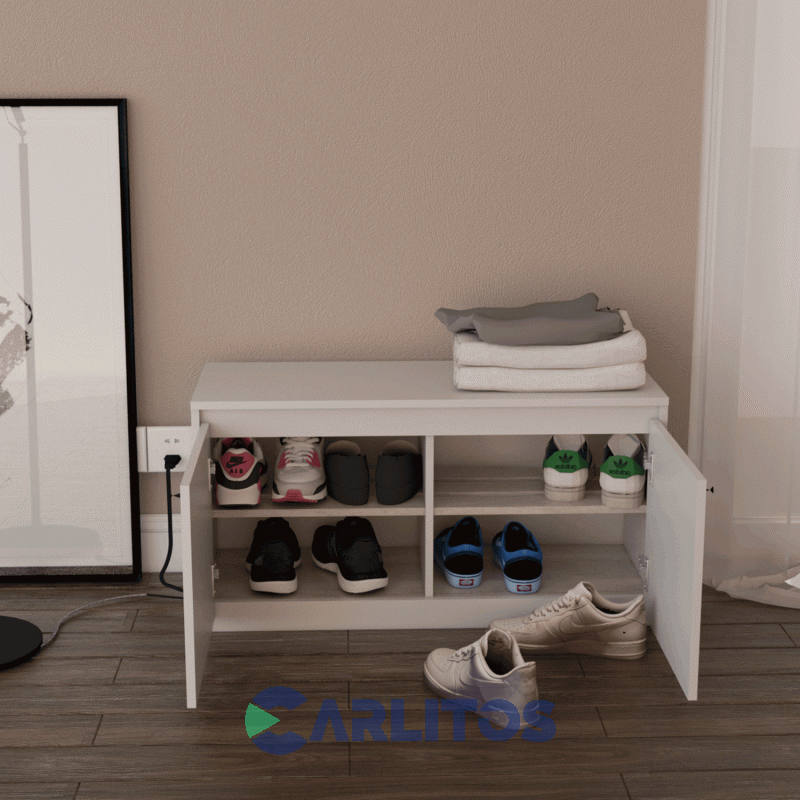 Zapatero 0.90 Mts 2 Puertas Linea Home Tables Cod: 6463 Nce Nevado-Everest