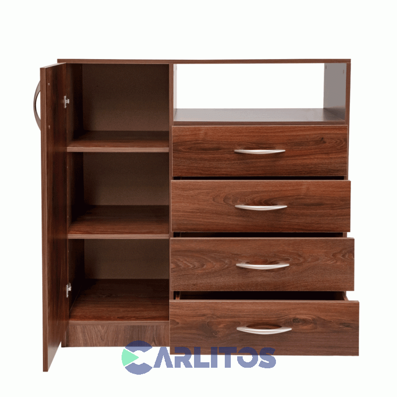 Chiffonier 1 Puerta 4 Cajones Platinum Cod: 921 Roble Antiguo