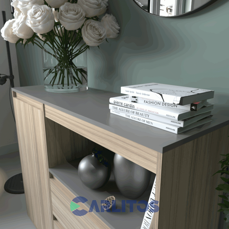 Bahiut Tables 1.10 Mts Linea Terrae Cod: 4025-Ccg-Cocobolo-Gris C.