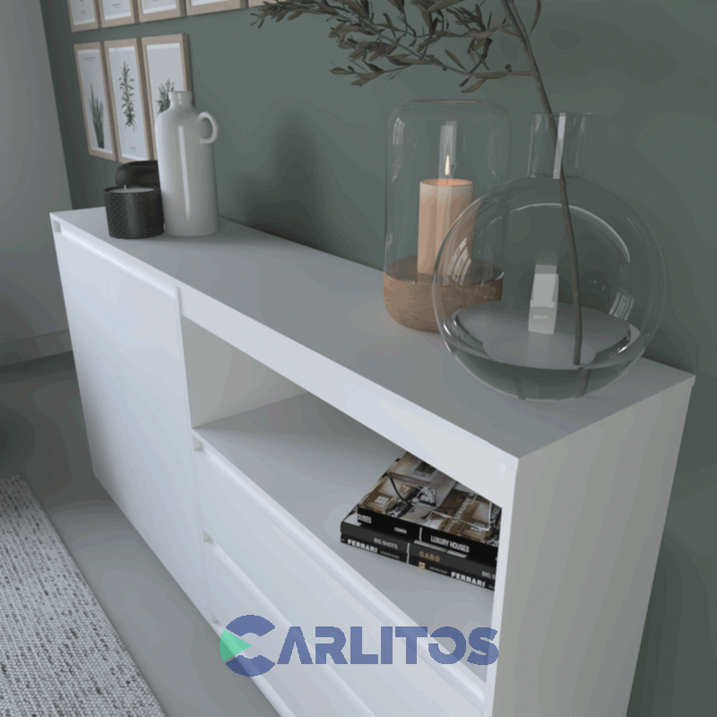 Bahiut Tables 1.75 Mts Linea Terrae  Cod: 4026-Bm-Blanco