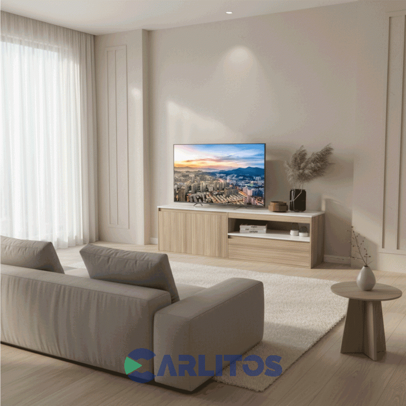 Rack Tv Linea Terrae 1.75 Mts Tables Cod: 4028-Ccb-Cocobolo-Blanco