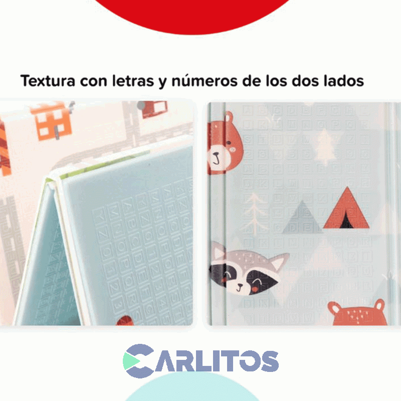 Alfombra Plegable Reversible 1.50 X 2.00 Mts Bebesit 6006-A Celeste