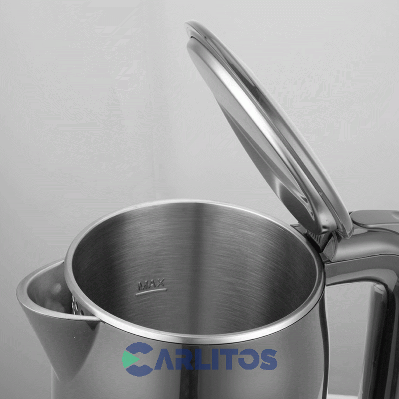 Pava Electrica Digital Yelmo Negra Selector De Temperatura Para Mate Pe3912