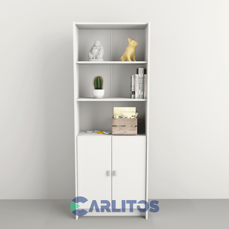 Biblioteca Tables Puertas Bajas Cod: 3036-Ev Blanco