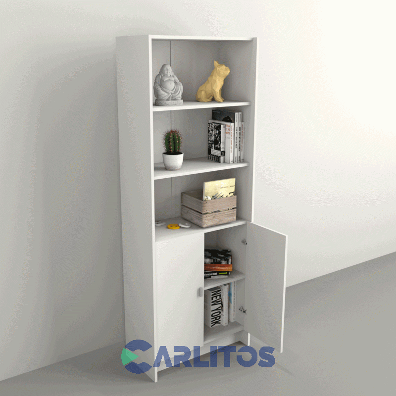 Biblioteca Tables Puertas Bajas Cod: 3036-Ev Blanco