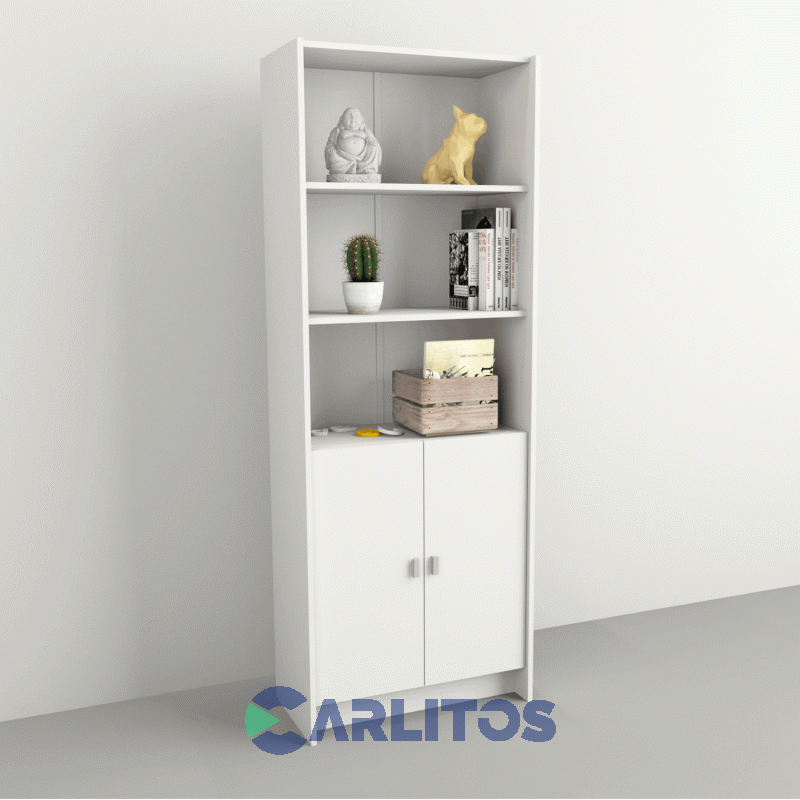 Biblioteca Tables Puertas Bajas Cod: 3036-Ev Blanco