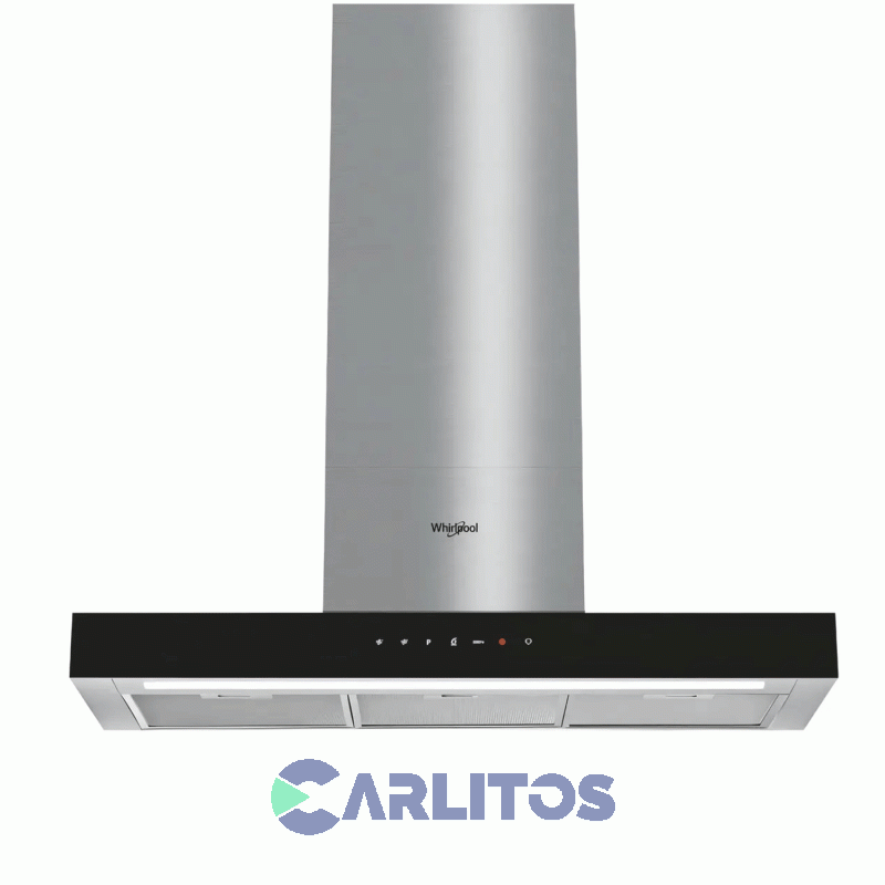 Campana Extractora Whirlpool Frente Recto Acero Inoxidable 90 Cm Tbox Whbs 92F Lt K/1