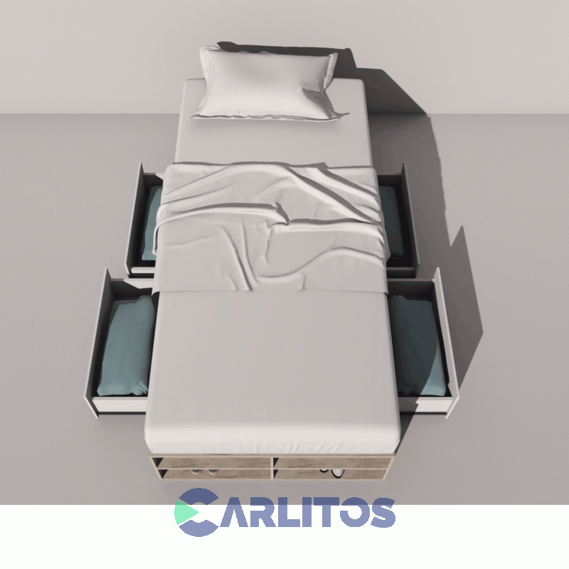 Box Tables Multifuncion 0.92 Mts 4 Cajones Cod: 6440 Nevado-Everest.