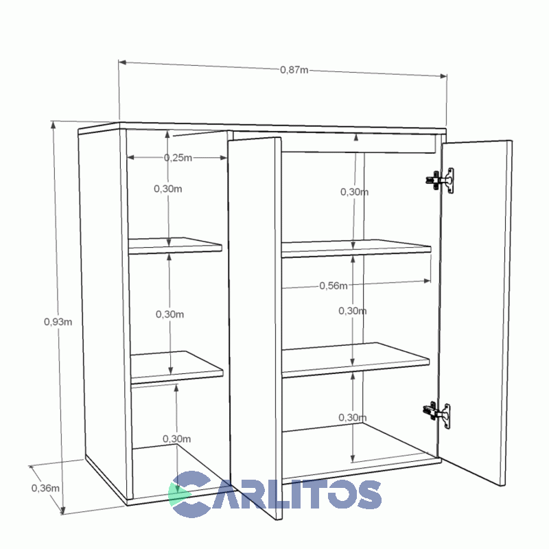 Organizador Multifunción Para Lavadero Tables Blanco
