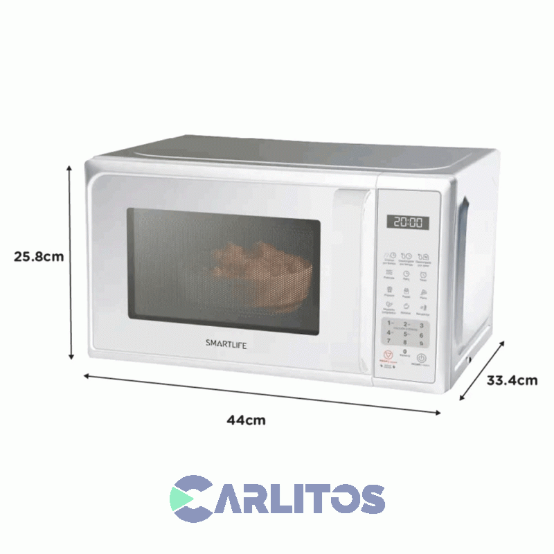 Microondas Digital Smartlife 20 Litros Blanco Sl-Mwo20mdw