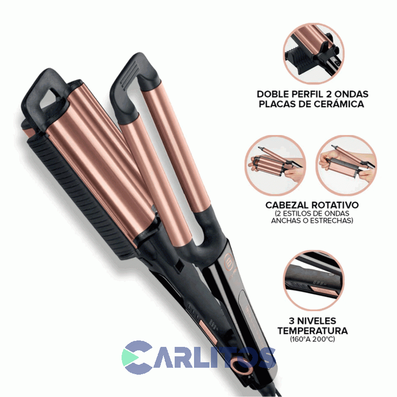 Rizador De Pelo Imetec 2 En 1 Para Ondas Bellissima 11820 Gt20 400 25 Mm