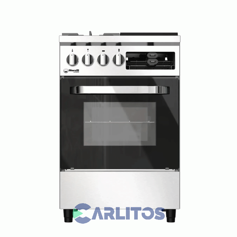 Coina A Gas Industrial Morelli 55 Cm  Acero Inoxidable 16374 Multigrill