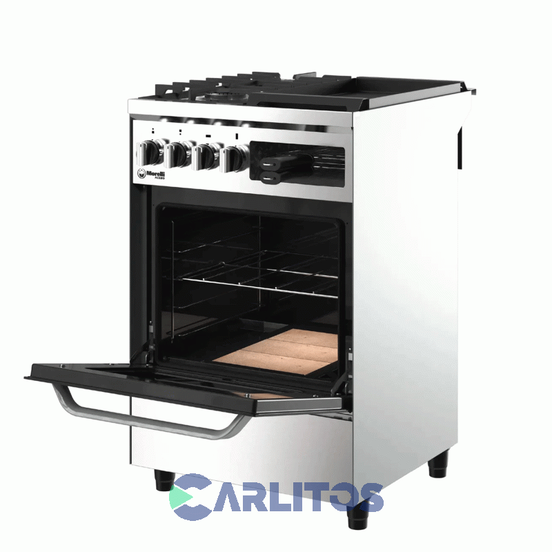 Coina A Gas Industrial Morelli 55 Cm  Acero Inoxidable 16374 Multigrill