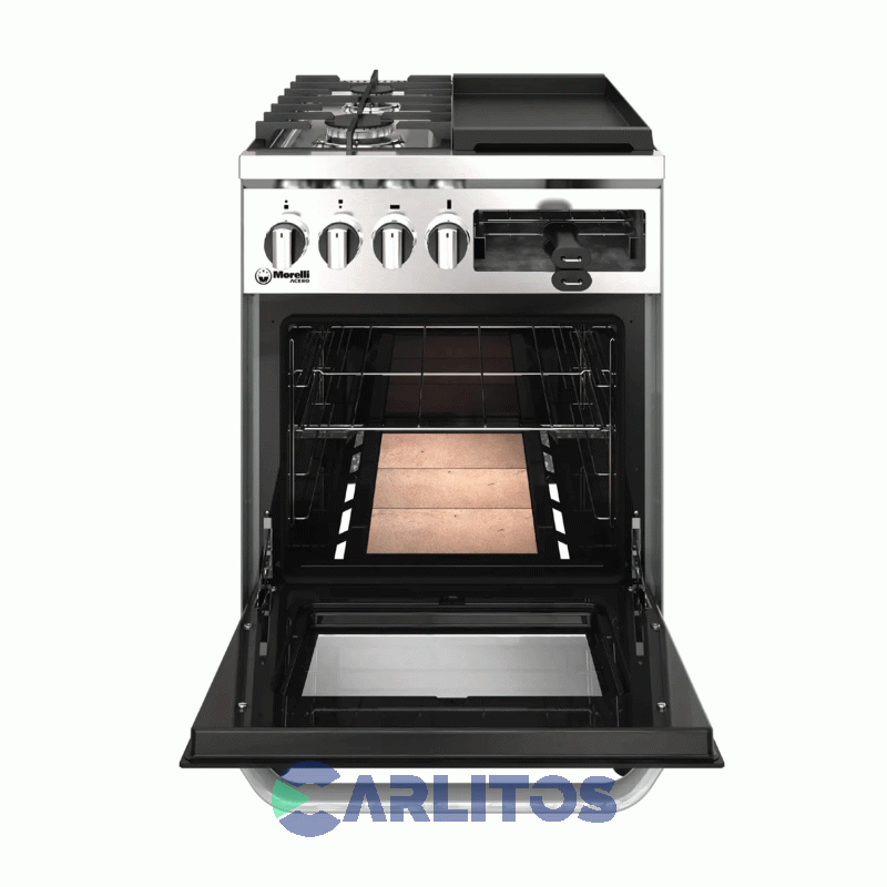 Coina A Gas Industrial Morelli 55 Cm  Acero Inoxidable 16374 Multigrill