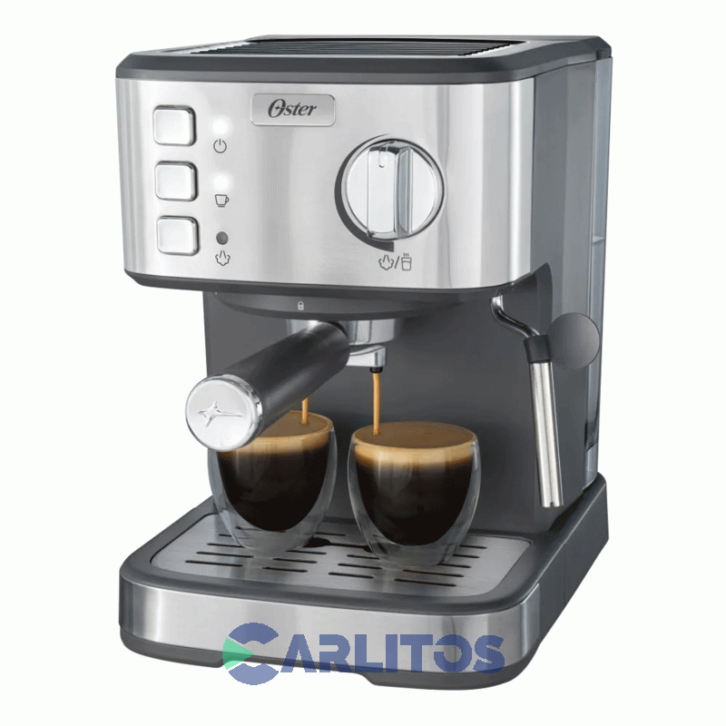 Cafetera Express Oster Digital Compacta Silver 15 Bares  Bvstem5502
