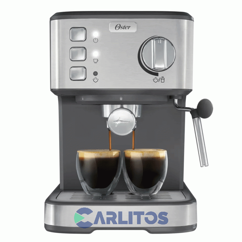 Cafetera Express Oster Digital Compacta Silver 15 Bares  Bvstem5502