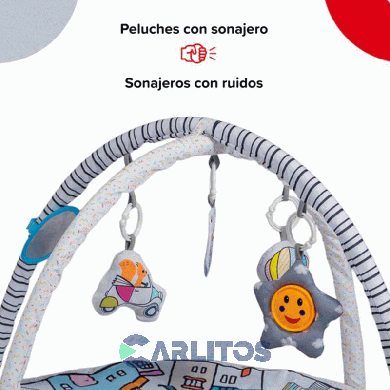 Manta/Gimnasio Bebesit De Actividades Didacticas Redondo 5010-Rf Globo