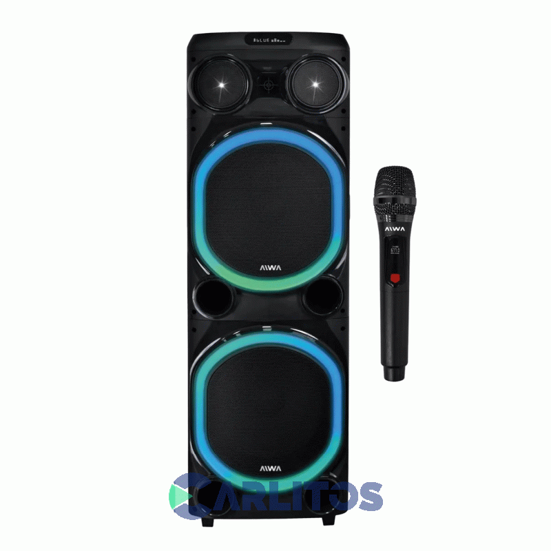 Parlante Torre Aiwa Con Bluetooth Y Bateria 18000 Watts Pmpo Aw-T512