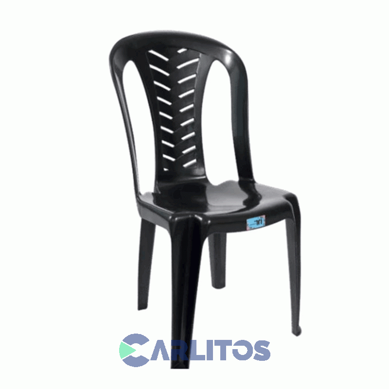 Combo X 6 Sillas Nr Pvc Color Negra Living