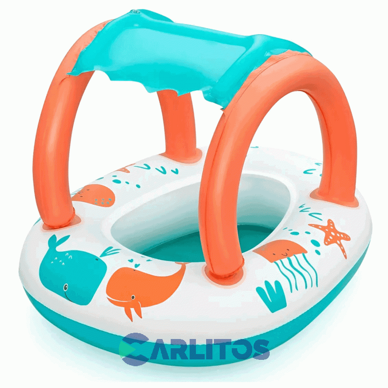 Bote Inflable Bestway Para Bebe Acolchado 84 X 67 Cm 34203