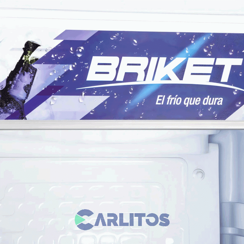 Exhibidora Vertical Briket Gris Sin Cenefa - 417 Litros M4300