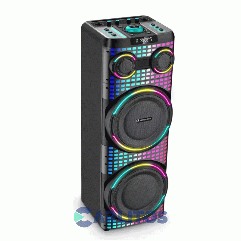Parlante Torre Ken Brown Con Bluetooth 40000 Watts Pmpo Monster 12