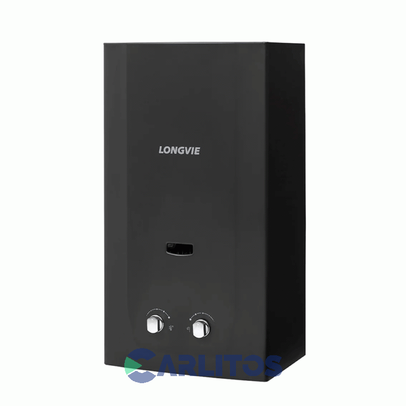 Calefon A Gas Longvie Sin Llama Piloto C/ Sensor Y Valvula 14 Lts Gn Cn514ssg-n Grafito