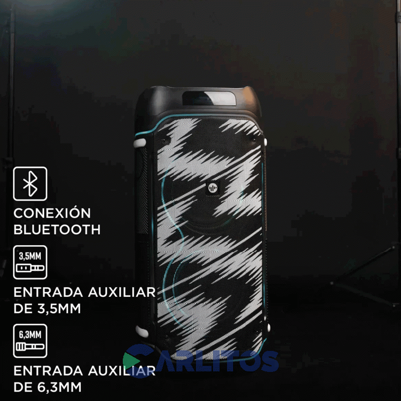 Parlante Torre Stromberg Carlson Nix Con Bluetooth Y Bateria 80 Watts Rms