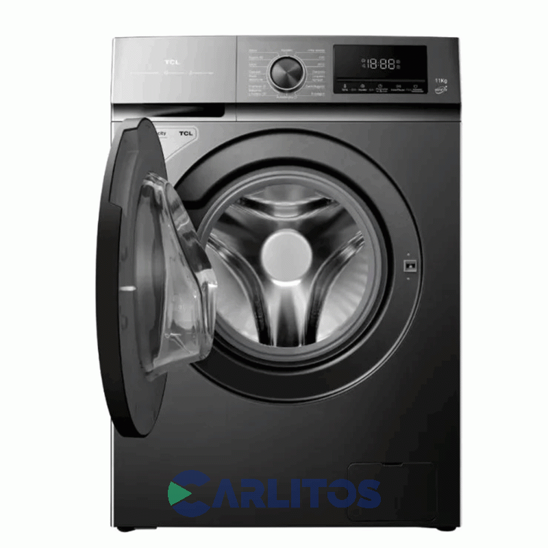 Lavarropa Carga Frontal Tcl Inverter 11 KG 1400 Rpm Gris Oscuro P111fl