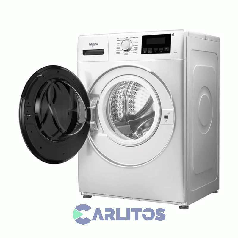 Lavarropa Carga Frontal Whirlpool 7 Kg Blanco 1200 Rpm Inverter Wnq07ab