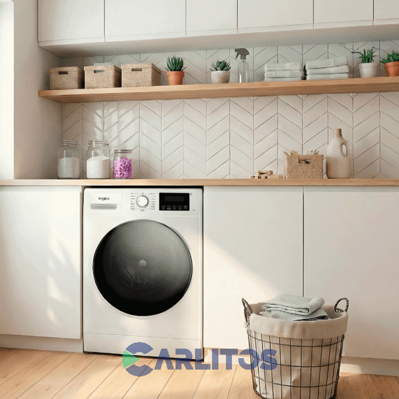Lavarropa Carga Frontal Whirlpool 7 Kg Blanco 1200 Rpm Inverter Wnq07ab