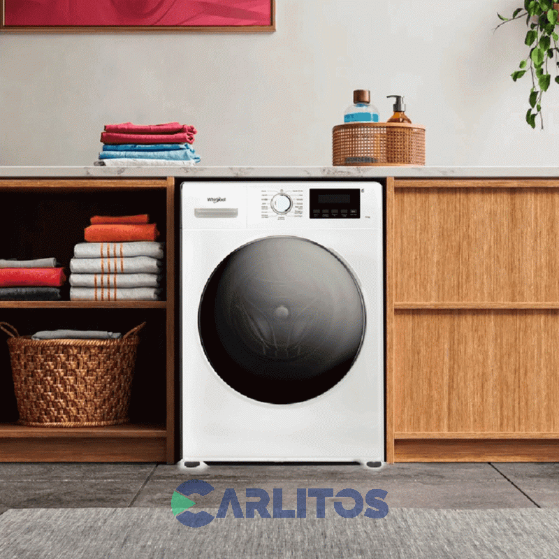 Lavarropa Carga Frontal Whirlpool 7 Kg Blanco 1200 Rpm Inverter Wnq07ab
