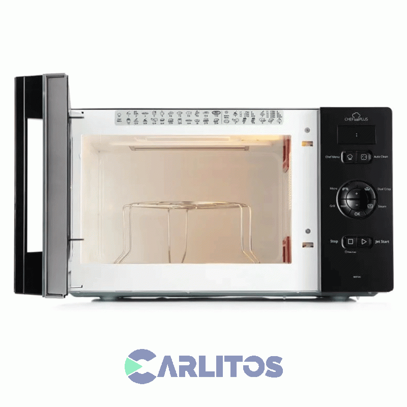 Microondas Con Grill Whirlpool Digital 25 Litros Negro Mcp346sl