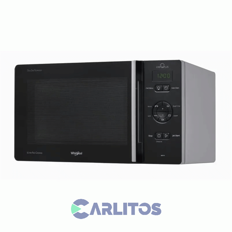 Microondas Con Grill Whirlpool Digital 25 Litros Negro Mcp346sl