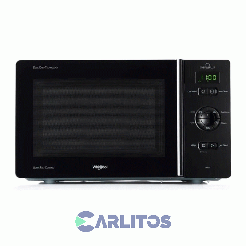 Microondas Con Grill Whirlpool Digital 25 Litros Negro Mcp346sl