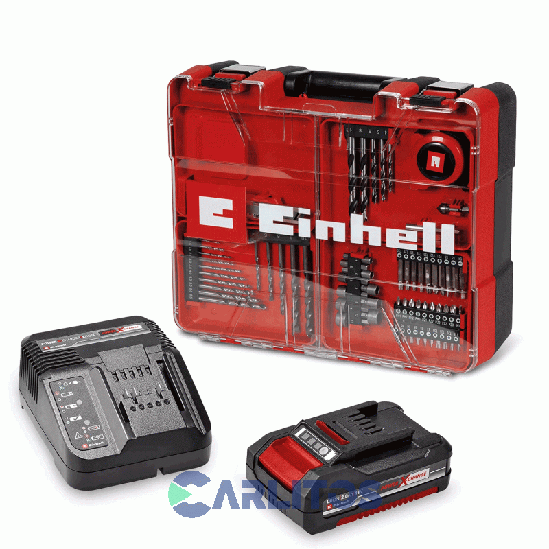 Kit Taladro Atornillador Einhell 13 Mm Inalambrico 18 V Te-Cd 18/40 Li-I +64 (1 X 2.0ah)
