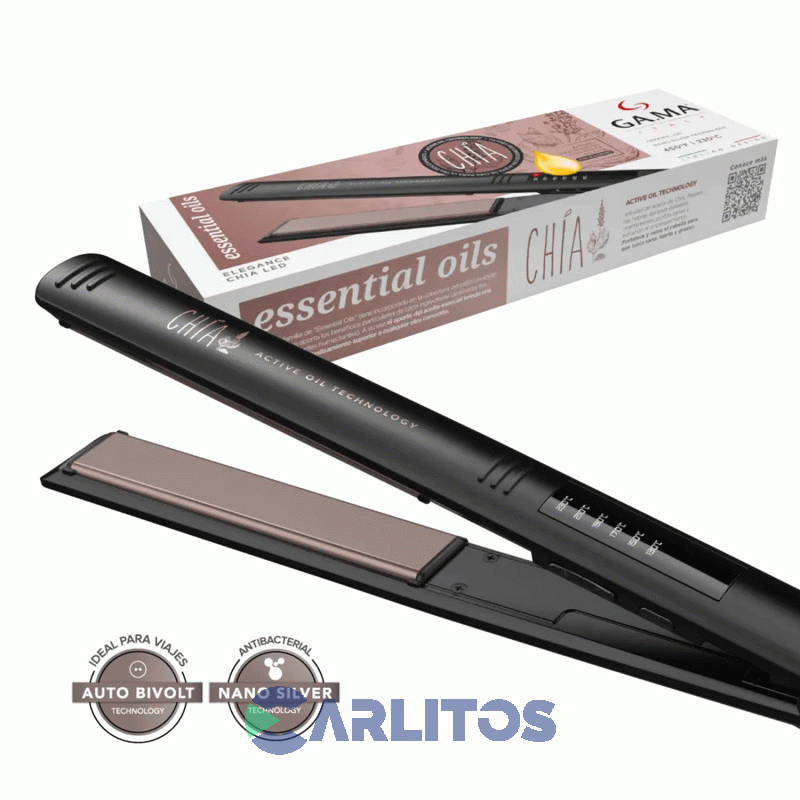 Planchita De Pelo Ga.Ma Elegance Led Chia arg