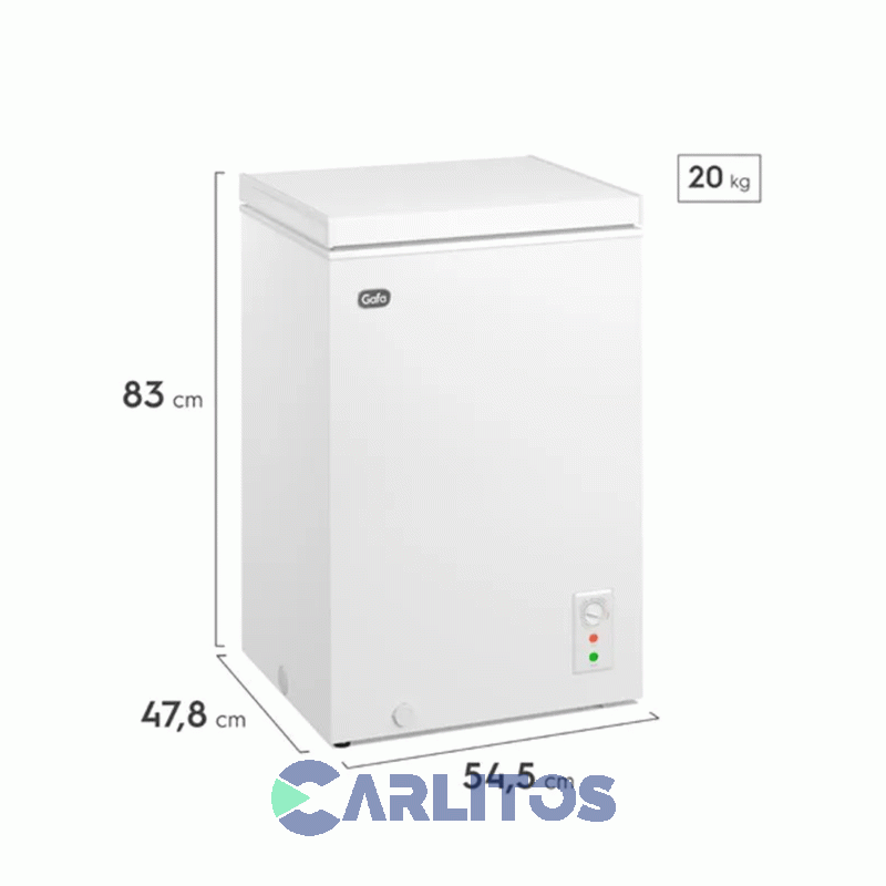 Freezer Horizontal Gafa 100 Litros Blanco Fghf101b-s