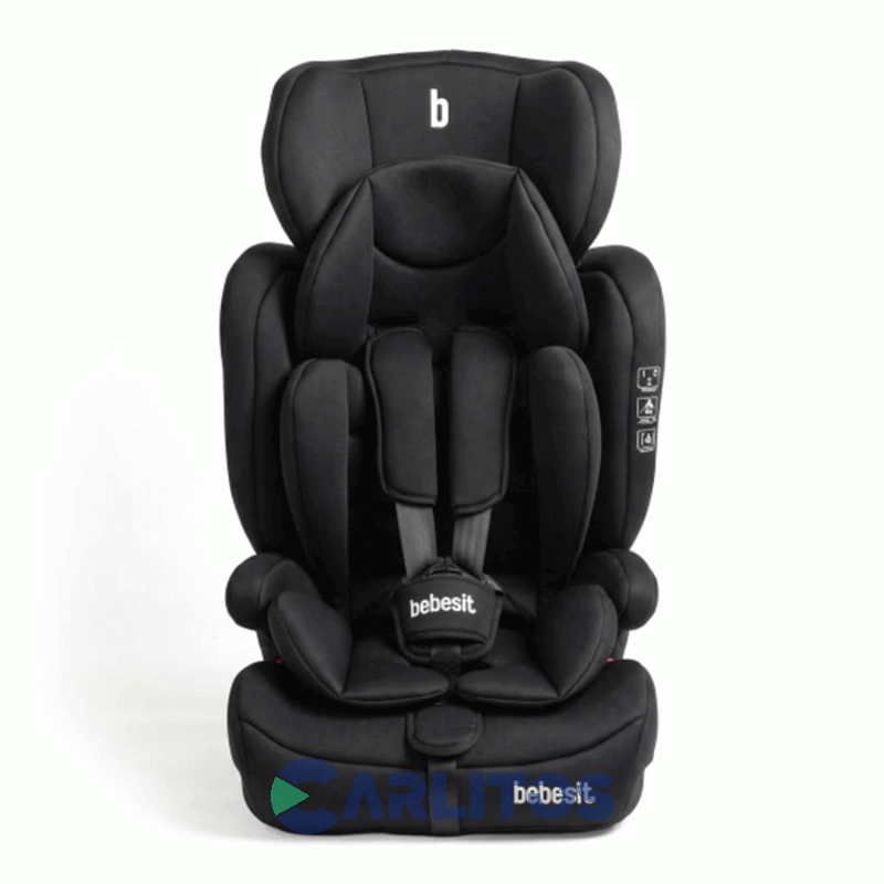 Butaca+Booster Bebesit Utilizable Para Niños De 9 A 36 Kg 9021-D Negro